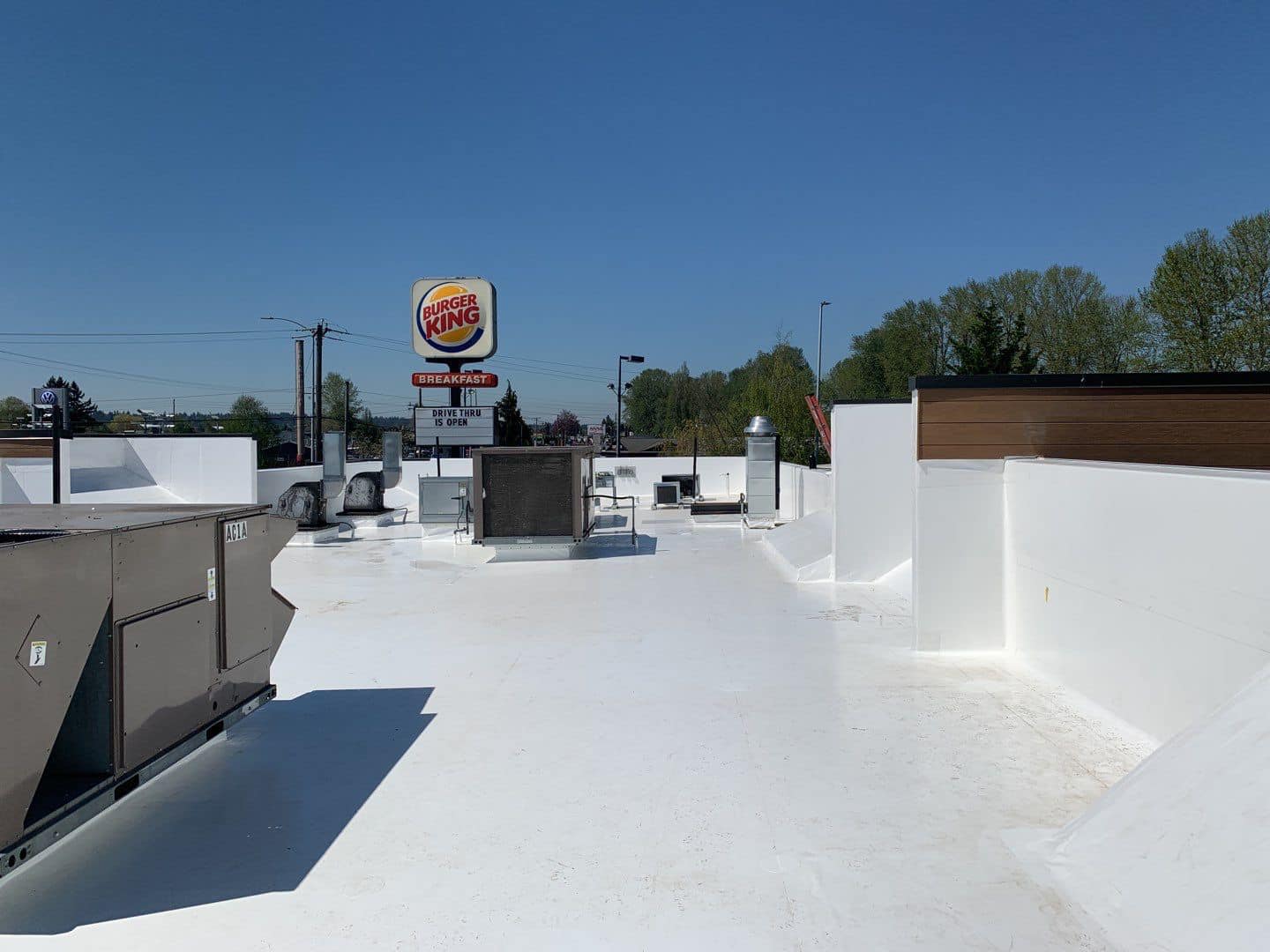 Burger King Puyallup Washington New Roof Installation